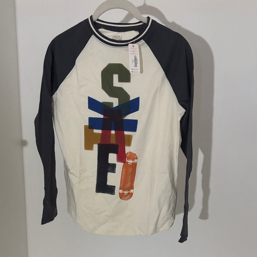 Gymboree Navy and White Long Sleeve Shirt